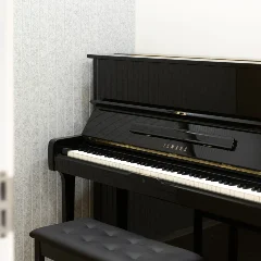 Inside a SOLO upright piano room at Macau Red Market